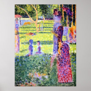 Affiches The Couple by Georges Seurat, Vintage Pointillism