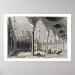 Affiches The Court of the Mosque of Sultan Achmet, Istanbul