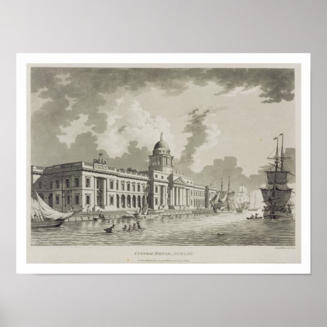 Affiches The Custom House, Dublin, 1792 (Devant)