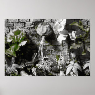 Affiches Thé de sang et Fontaine de grenouille à cordes rou