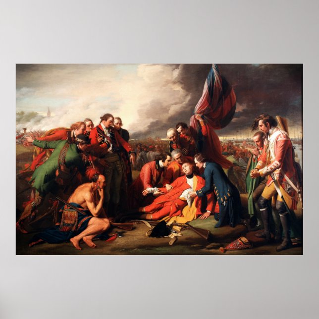 Affiches The Death of General Wolfe by Benjamin West 1770 (Devant)