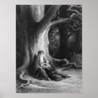 Affiches The Enchanter Merlin and the Fairy Vivien