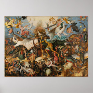 Affiches The Fall of the Rebel Anges - Pieter Bruegel 1562