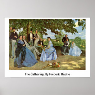 Affiches The Gathering, By Frederic Bazille