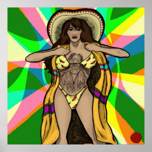 Affiches The Girl with the Trejo Tattoo