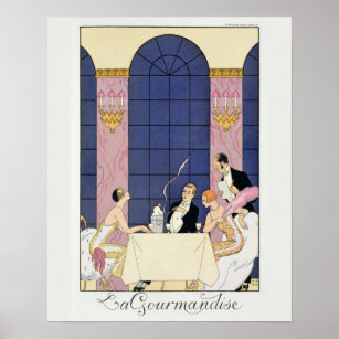 Affiches The Gourmands, 1920-30 (tirage pochoir)