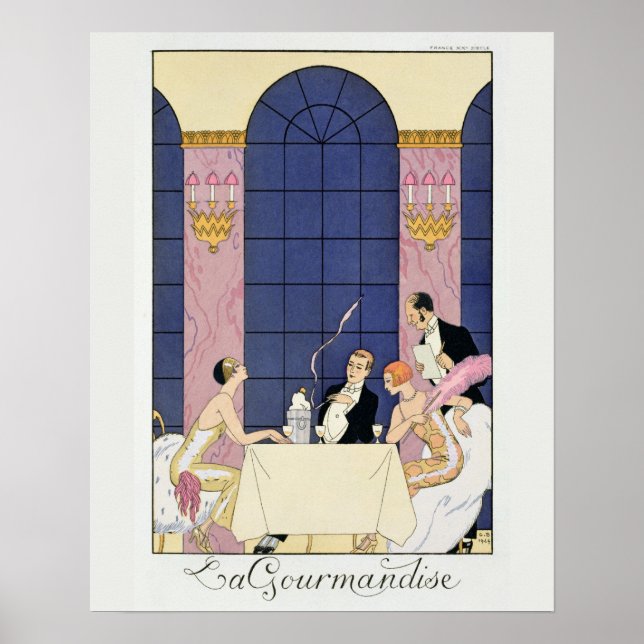 Affiches The Gourmands, 1920-30 (tirage pochoir) (Devant)