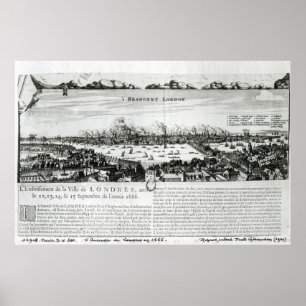 Affiches The Great Fire of London in 1666