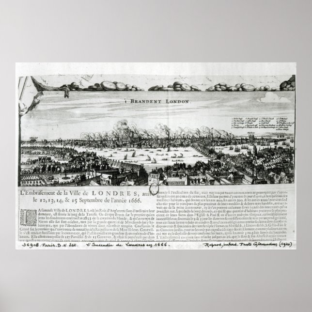 Affiches The Great Fire of London in 1666 (Devant)