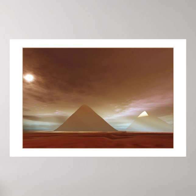 AFFICHES THE  GREAT  PYRAMIDS  PRINT (Devant)