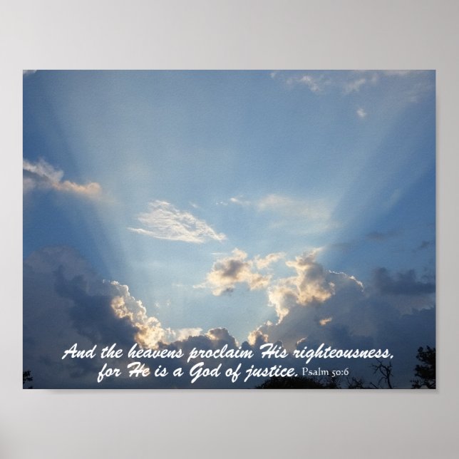 Affiches The Heavans Declare God's Glory (Devant)