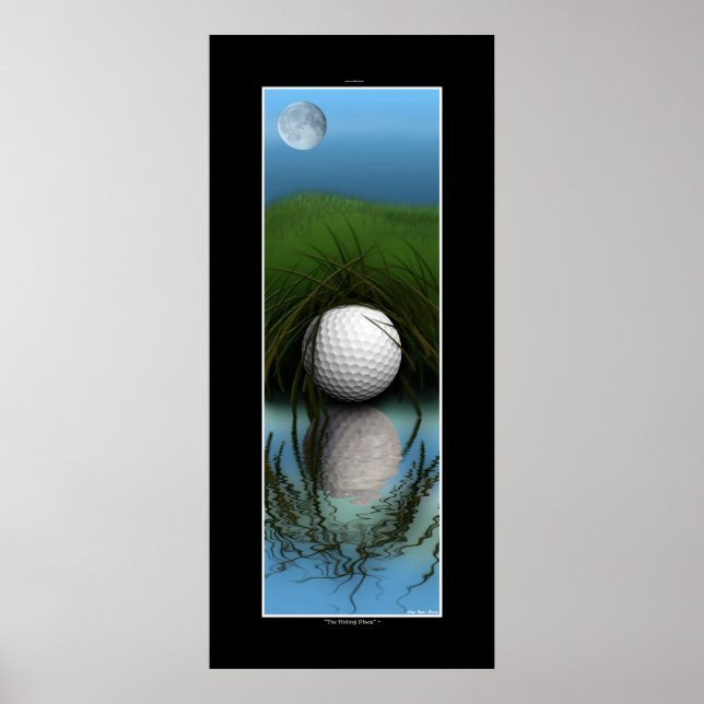 Affiches "The Hide Place" - Amusant Golf Art (Devant)