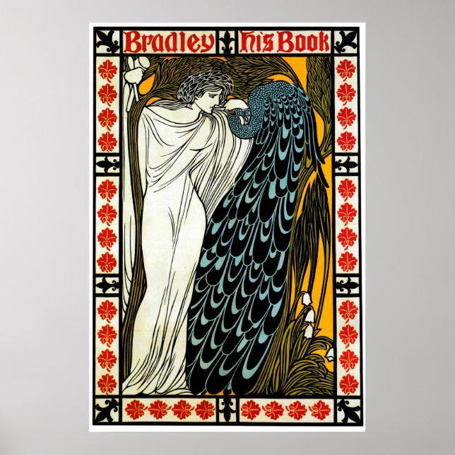 Affiches The Kiss / Bradley Son Livre 1896 ~ Vintage (Devant)