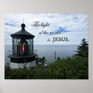 Affiches The Light of the World is Jesus.