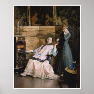 Affiches The New Necklace, William McGregor Paxton