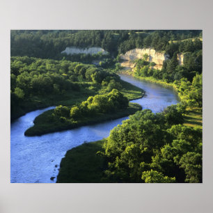 Affiches The Niobrara River near Valentine Nebraska