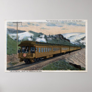 Affiches "The Olympian" Chicago, Milwaukee et St. Paul