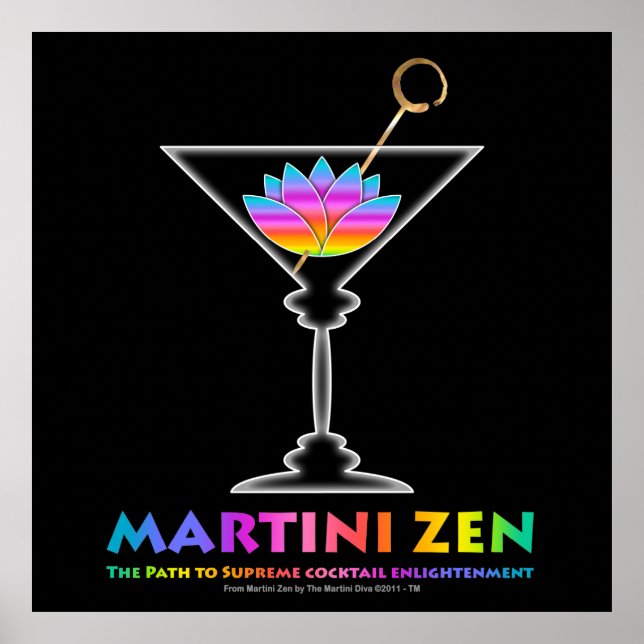 Affiches The Path to Cocktail Enlightenment Poster, Prints (Devant)