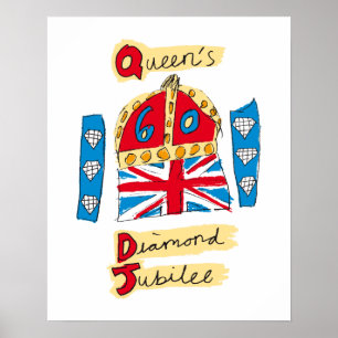 Affiches The Queen's Diamond Jubilee Emblem