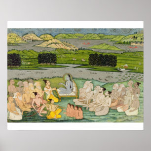 Affiches The sage Shuku Deva addressing King Parikshit & a