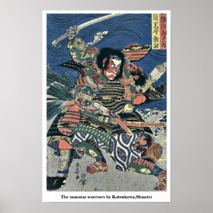 Affiches The samurai warriors by Katsukawa,Shuntei