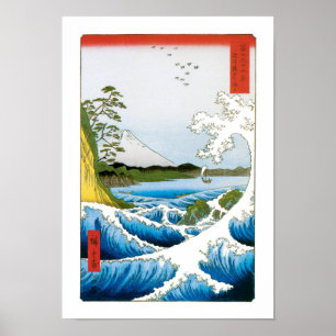 Affiches The Sea at Suruga Province, 1858