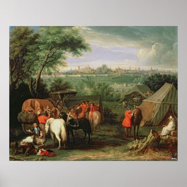 Affiches The Siege of Tournai by Louis XIV (Devant)