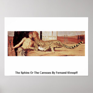 Affiches The Sphinx Or The Caresses By Fernand Khnopff
