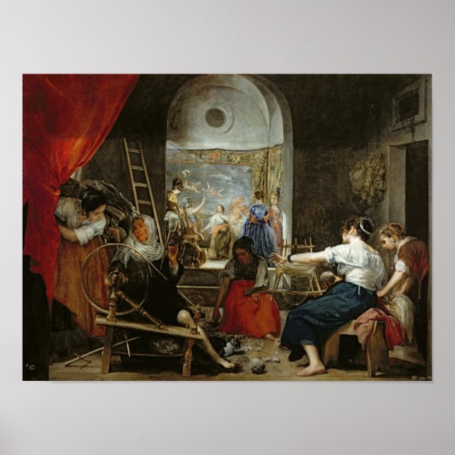 Affiches The Spinners, ou La Fable d'Arachne, 1657 (Devant)