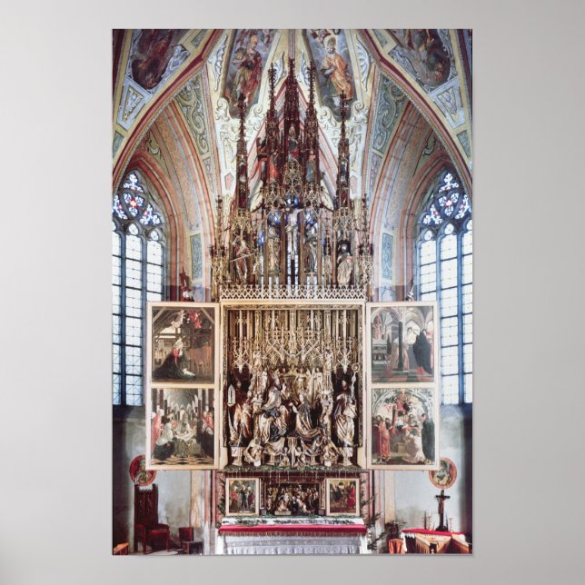 Affiches The St. Wolfgang Altarpiece  1471-81 (Devant)
