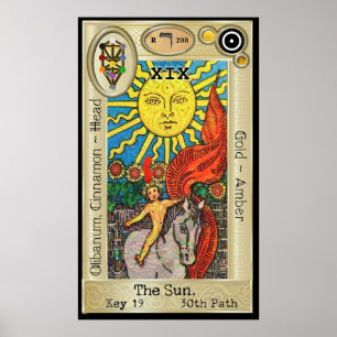 Affiches ~ The Sun de la clé 19 de tarot d'Ifdawn Deepdream