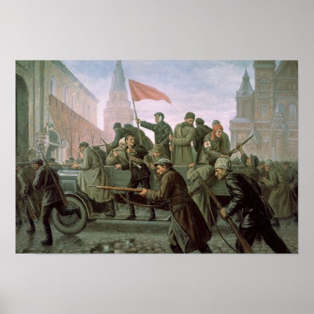 Affiches The Taking of the Moscow Kremlin in 1917, 1938 (Devant)