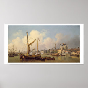 Affiches The Thames and the Tower of London supposedly on t