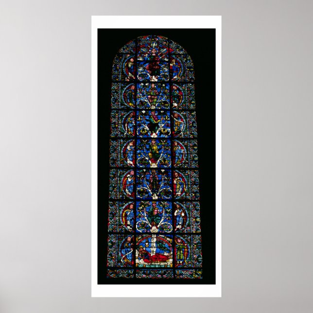 Affiches The Tree of Jesse, lancet window in the west facad (Devant)