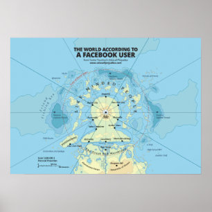 Affiches The World According to a Facebook User