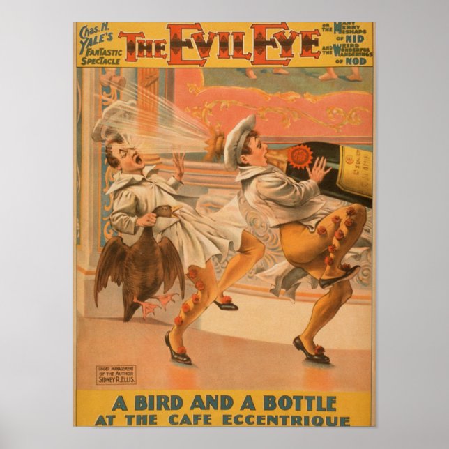 Affiches Théâtre "A Bird & a Bottle" (Devant)