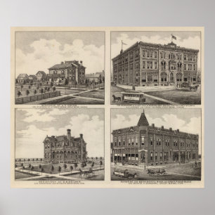 Affiches Théatre de l'opéra et résidences au Kansas