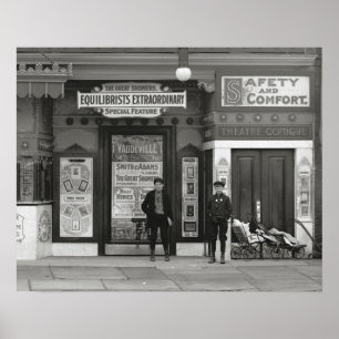 Affiches Théâtre de Vaudeville, 1910. Photo ancienne