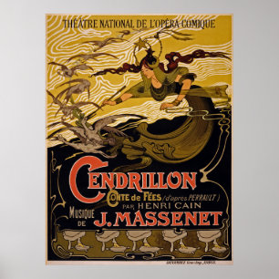 Affiches Theatre National De L'Opera-Comique ~ Cendrillon
