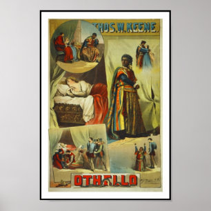 Affiches Théâtre Vintage "Othello"