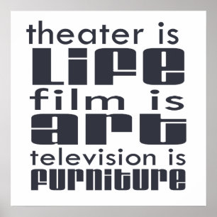 Affiches Theatre vs Film vs TV