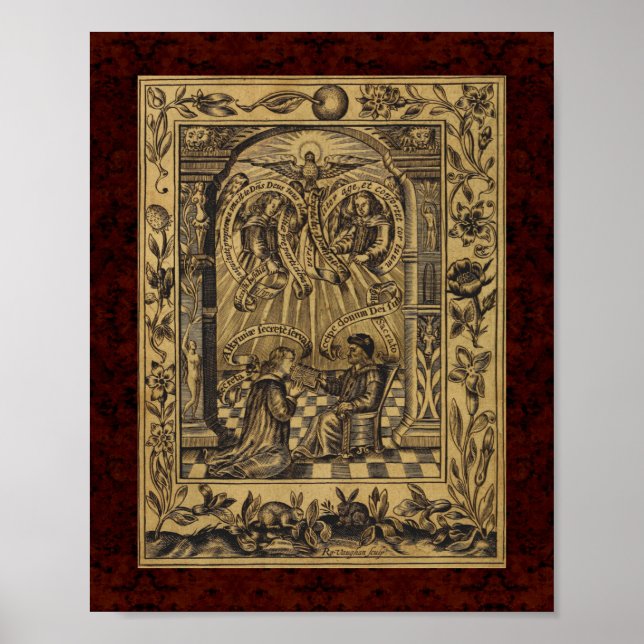 Affiches Theatrum Chemicum : 1652 Illustration de l'alchimi (Devant)