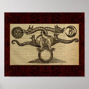 Affiches Theatrum Chemicum : 1652 Illustration de l'alchimi