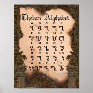 AFFICHES THEBAN ALPHABET