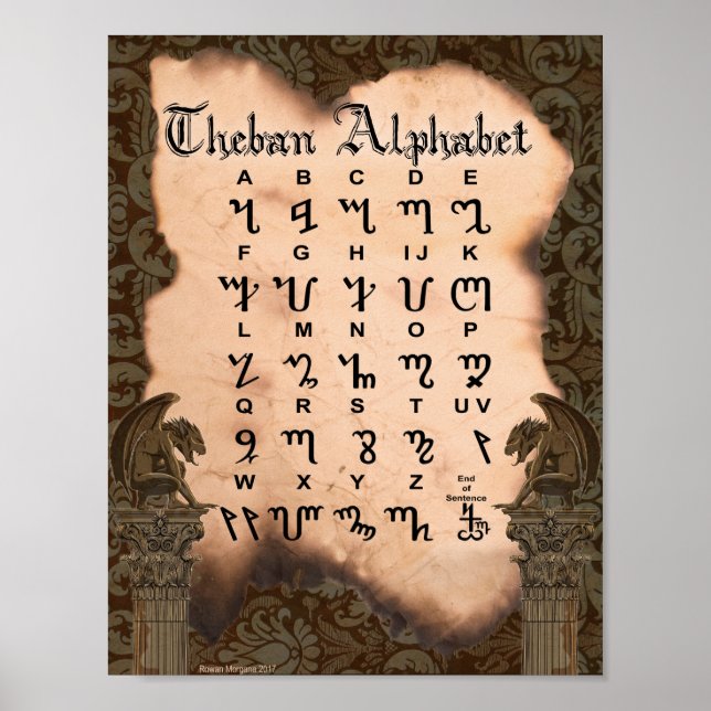 AFFICHES THEBAN ALPHABET (Devant)