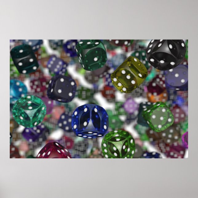 Affiches Thème de dé VII (Devant)