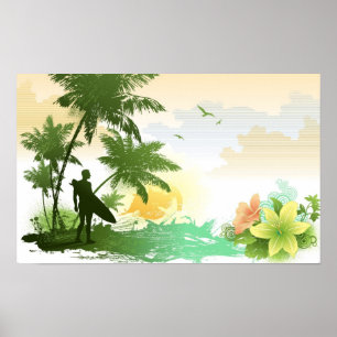 Affiches Thème Surfer
