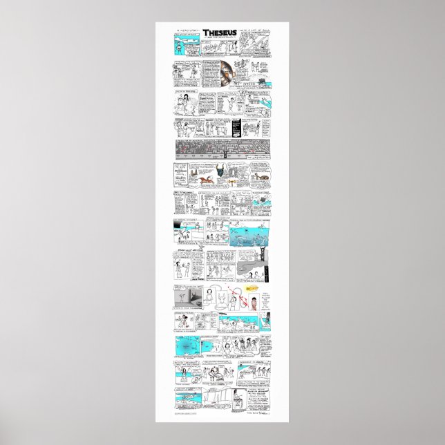 Affiches Thésée et le Minotaure - bande de greekmythcomix (Devant)