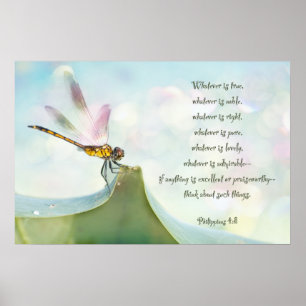 Affiches Think of lovely things . . . Dragonfly inspiration