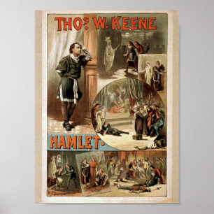 Affiches Tho' .W. Keene, Hamlet Retro Theatre